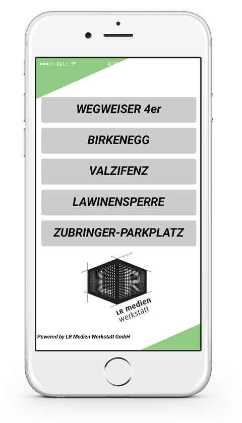 Kickbare App zum Aktivieren der Warnleuchte