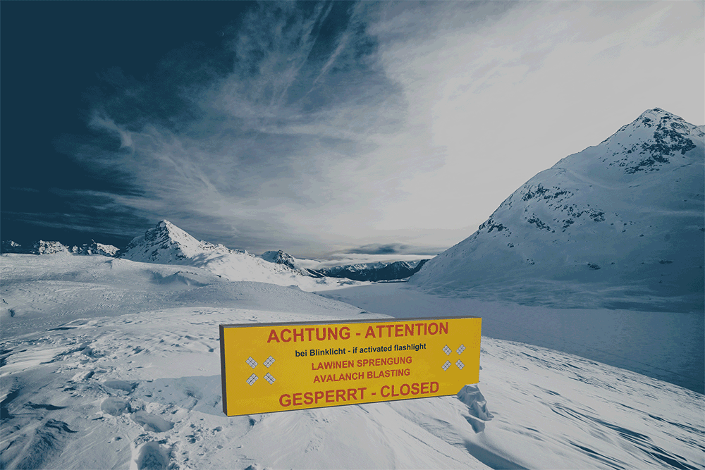 Lawinenwarntafel