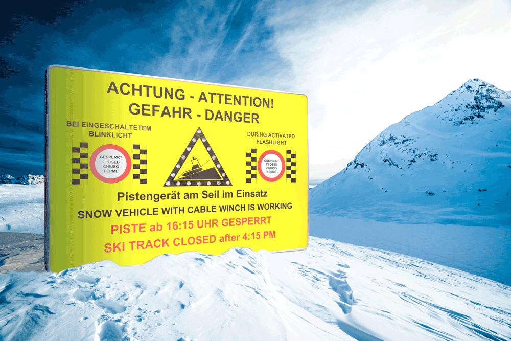 Lawinenwarntafel